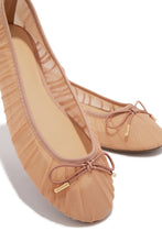 Load image into Gallery viewer, Hailey Mesh Ballet Flats - Nude
