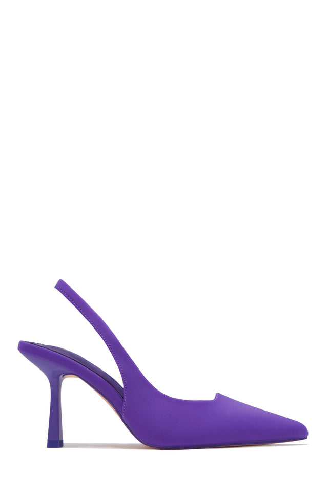 Load image into Gallery viewer, Caria Slingback Pumps - Purple
