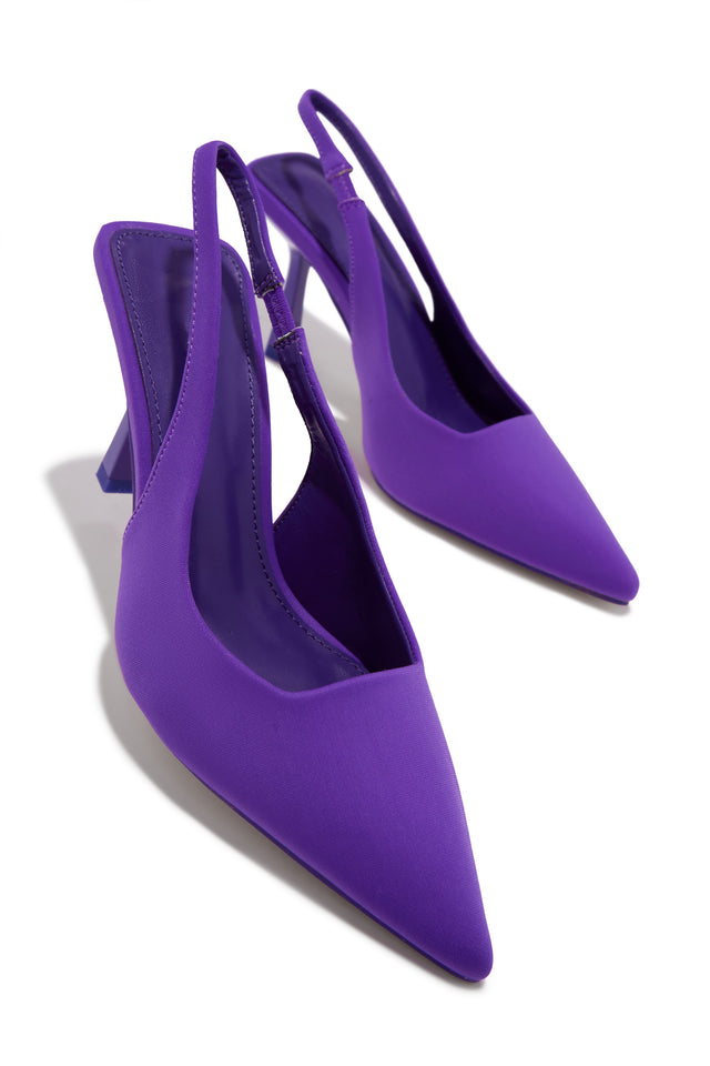 Load image into Gallery viewer, Caria Slingback Pumps - Purple
