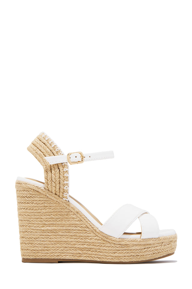 Load image into Gallery viewer, Sol Caliente Espadrille Wedges - White
