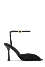 Load image into Gallery viewer, Juliette Mesh Ankle Strap Heels - Black
