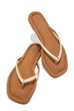 Load image into Gallery viewer, Slip Into Summer Thong Sandals - Gold
