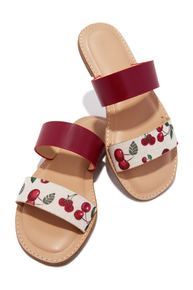 Load image into Gallery viewer, Isabella Slide Sandals - Cherry

