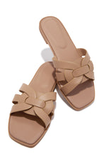 Load image into Gallery viewer, Arely Flat Slip On Sandals - Nude
