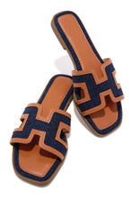 Load image into Gallery viewer, Demi Flat Slip On Sandals - Denim
