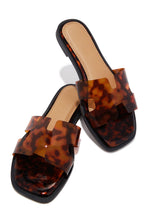 Load image into Gallery viewer, Amber Flat Slip On Sandals - Tortoise
