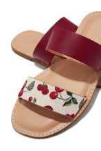 Load image into Gallery viewer, Isabella Slide Sandals - Cherry
