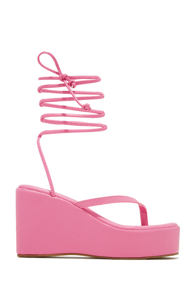 Load image into Gallery viewer, Pretty Barbie Pink Plat form Sandal
