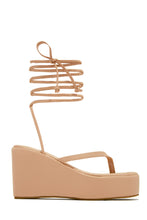 Load image into Gallery viewer, Nude Platform Sandal
