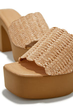 Load image into Gallery viewer, Square Open Toe Platform Mules
