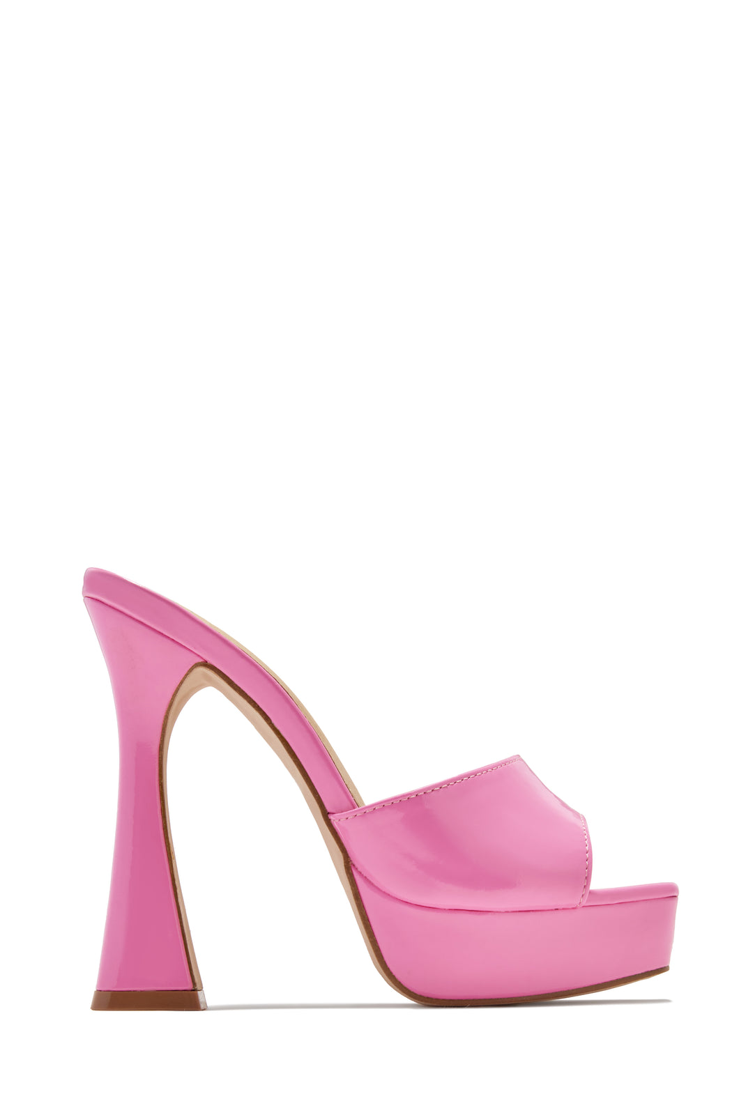 Jianna Platform Heel Mules - Pink