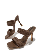 Load image into Gallery viewer, Allona Braided Strap Mules - Brown
