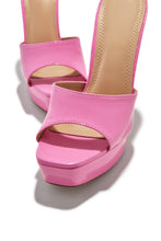Load image into Gallery viewer, Jianna Platform Heel Mules - Pink
