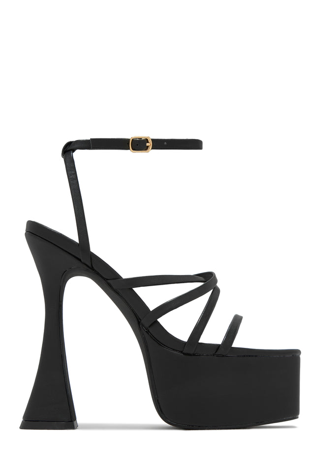 Load image into Gallery viewer, Black Platform With Chunky Heel
