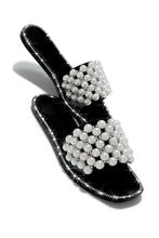 Load image into Gallery viewer, Embellished Black Flat Sandals

