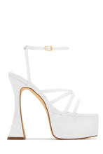Load image into Gallery viewer, Bridal White Platform High Heel
