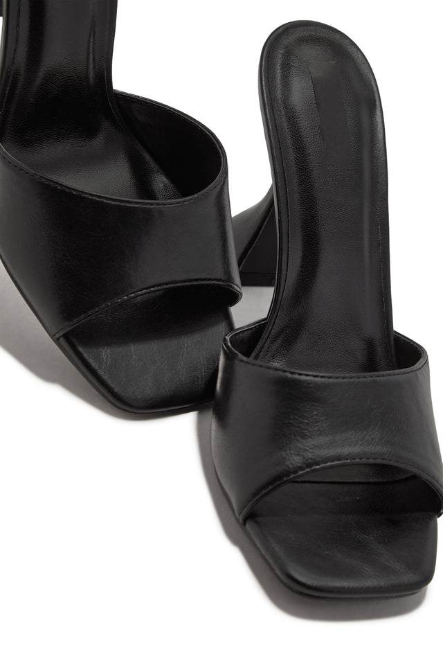 Load image into Gallery viewer, Jayne Mid Heel Mules - Black
