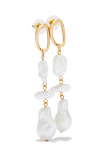 Load image into Gallery viewer, Pearls of The Sea Beaded Dangle Earring - White
