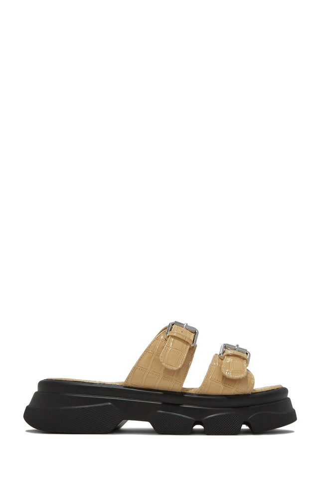 Load image into Gallery viewer, Nude Platform Sandals
