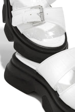Load image into Gallery viewer, White Straps With Sliver Tone Buckles
