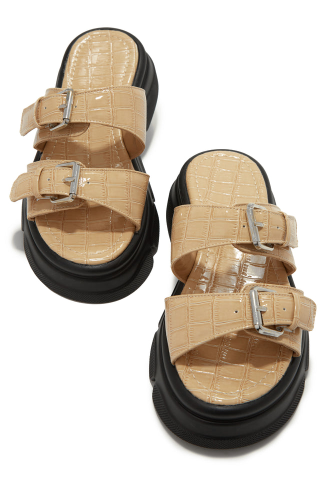 Load image into Gallery viewer, Nude Croc Embossed
