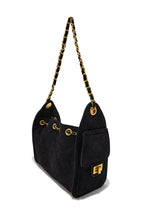 Load image into Gallery viewer, Shantel Quilted Chain Shoulder Bag - Black
