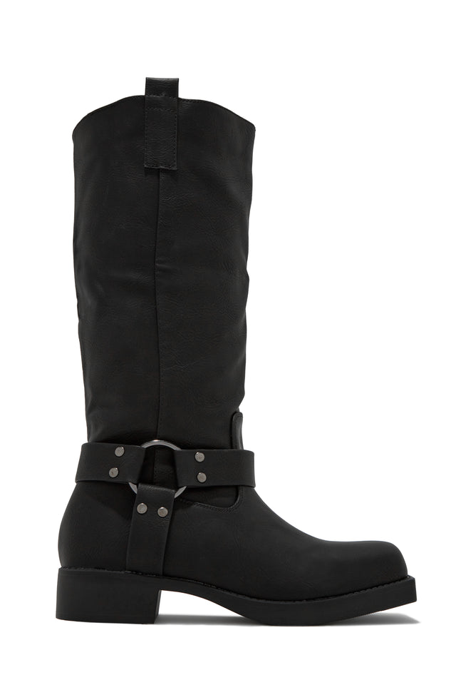 Load image into Gallery viewer, Black Moto Boots
