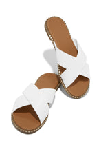 Load image into Gallery viewer, White Crisscross Sandals
