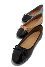 Load image into Gallery viewer, Flats In Three Different Colors: Black, Nude And Denim
