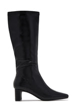 Load image into Gallery viewer, Lisa Knee High Block Heel Boots - Black
