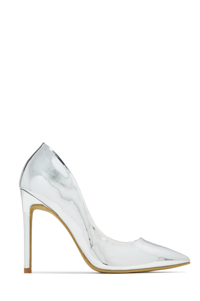 Load image into Gallery viewer, Silver-Tone High Heel 
