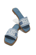 Load image into Gallery viewer, Blue Slip-On Sandals 
