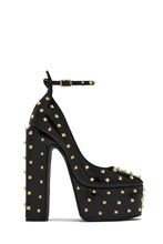 Load image into Gallery viewer, Black Studded Heels
