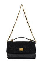 Load image into Gallery viewer, Claire Quilted Shoulder Bag - Black
