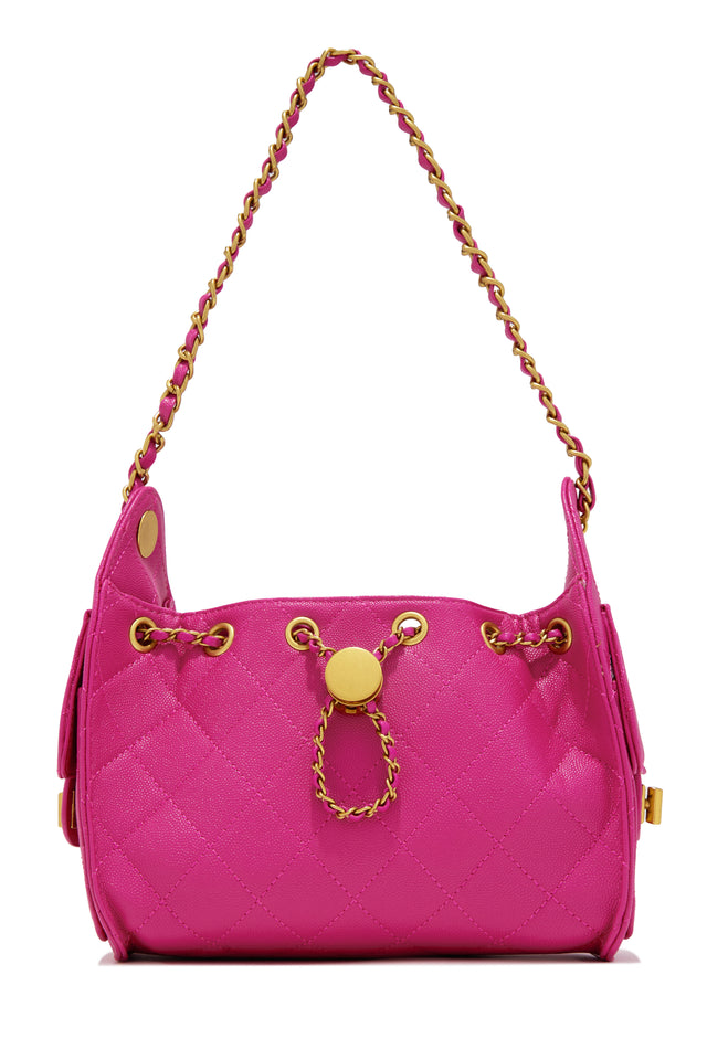 Load image into Gallery viewer, Shantel Quilted Chain Shoulder Bag - Pink

