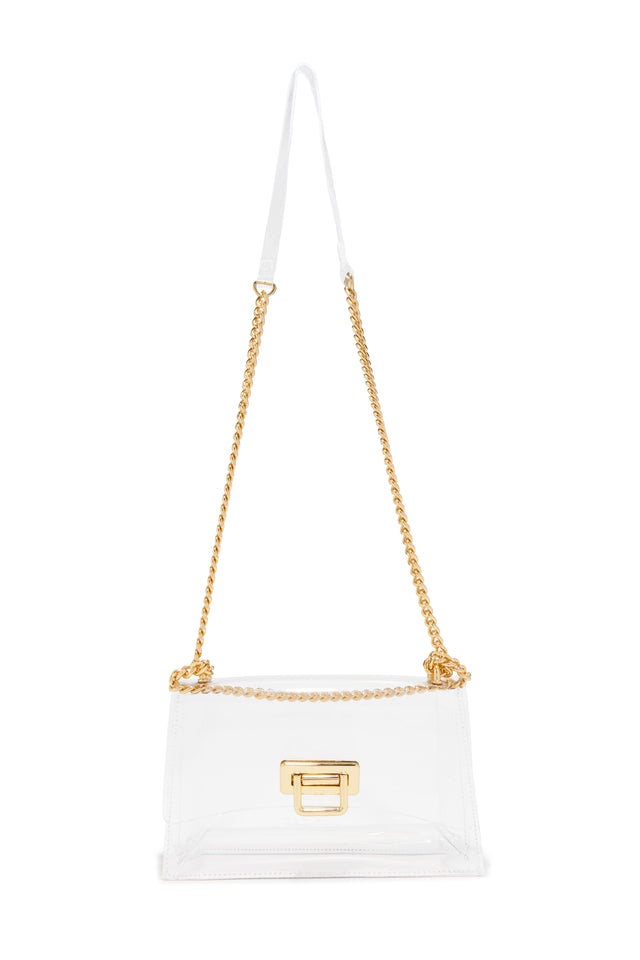 Load image into Gallery viewer, Tiffany Clear Chain Crossbody Bag - Clear

