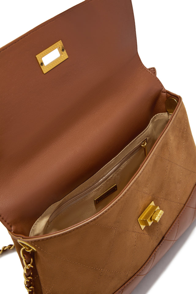 Load image into Gallery viewer, Claire Quilted Shoulder Bag - Tan

