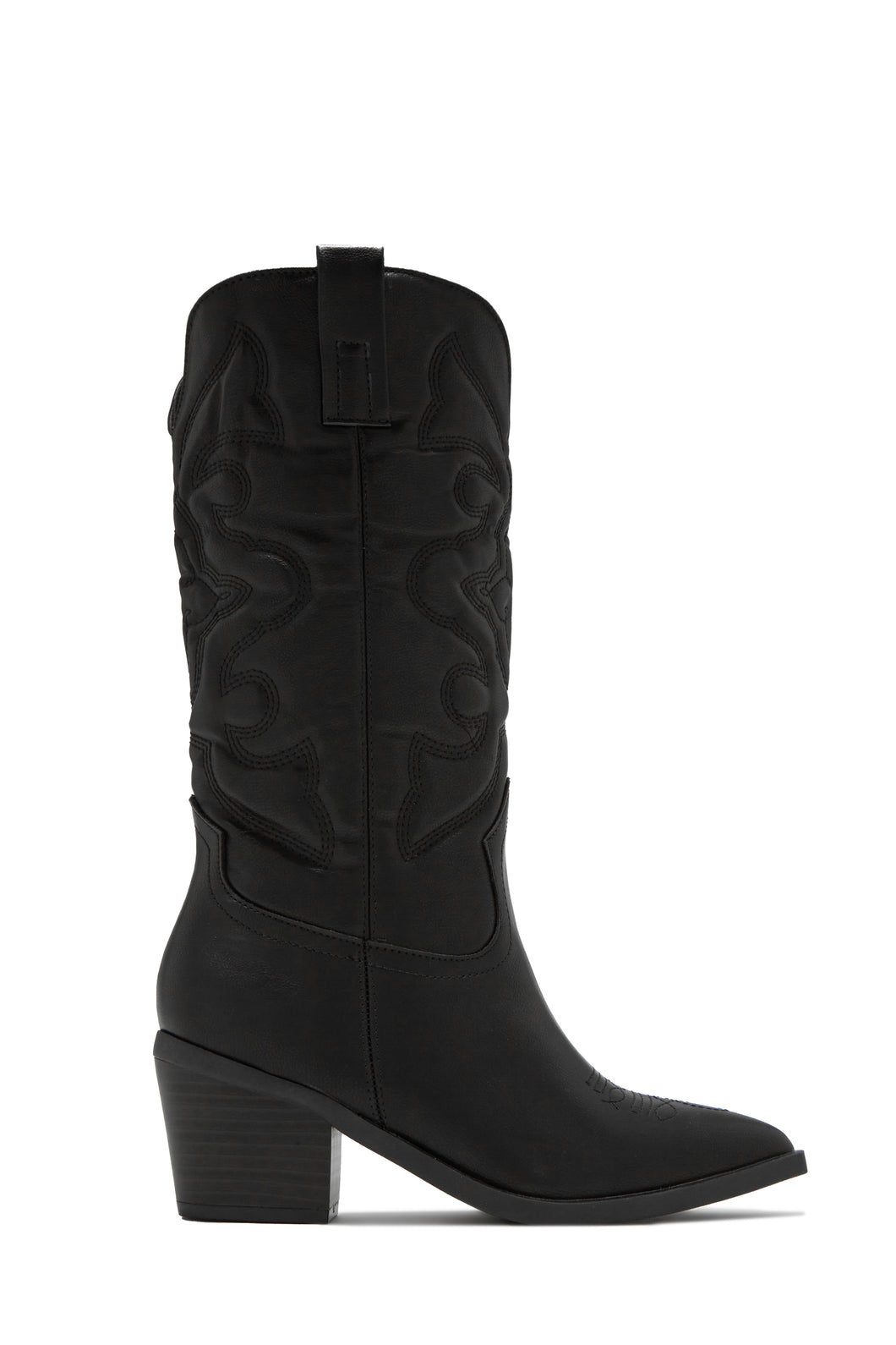 Dylan Western Cowgirl Boots - Black