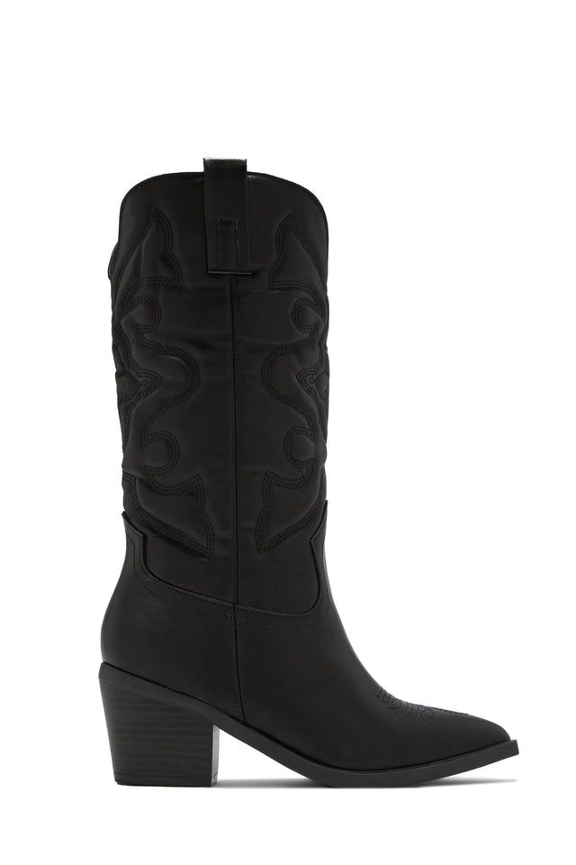 Load image into Gallery viewer, Dylan Western Cowgirl Boots - Black
