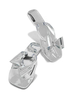 Load image into Gallery viewer, Stylish Metallic Silver-Tone Sandals
