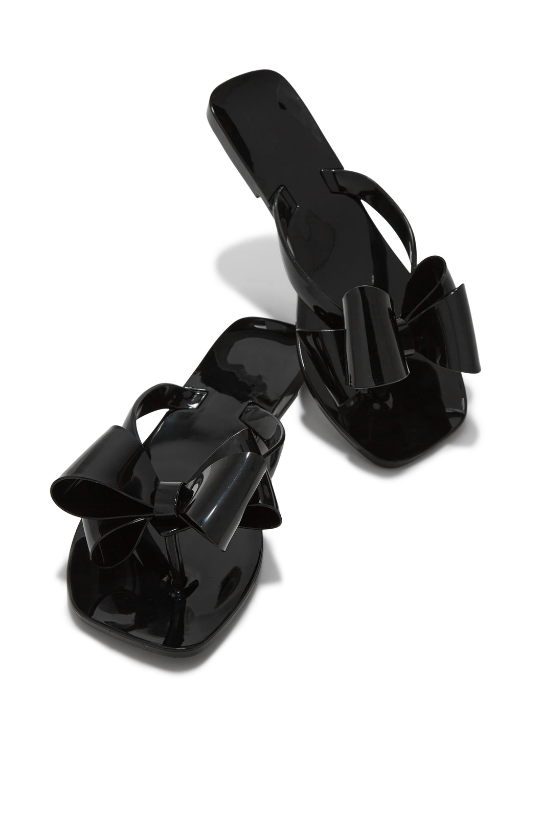 Black Slip-On Sandals