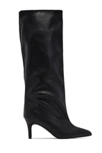 Load image into Gallery viewer, Shyla Pointed Toe Knee High Boots - Black
