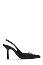 Load image into Gallery viewer, Tessa Slingback Pointed Toe Pumps - Black
