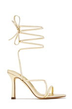 Load image into Gallery viewer, Talia Lace Up Strappy Heels - Gold
