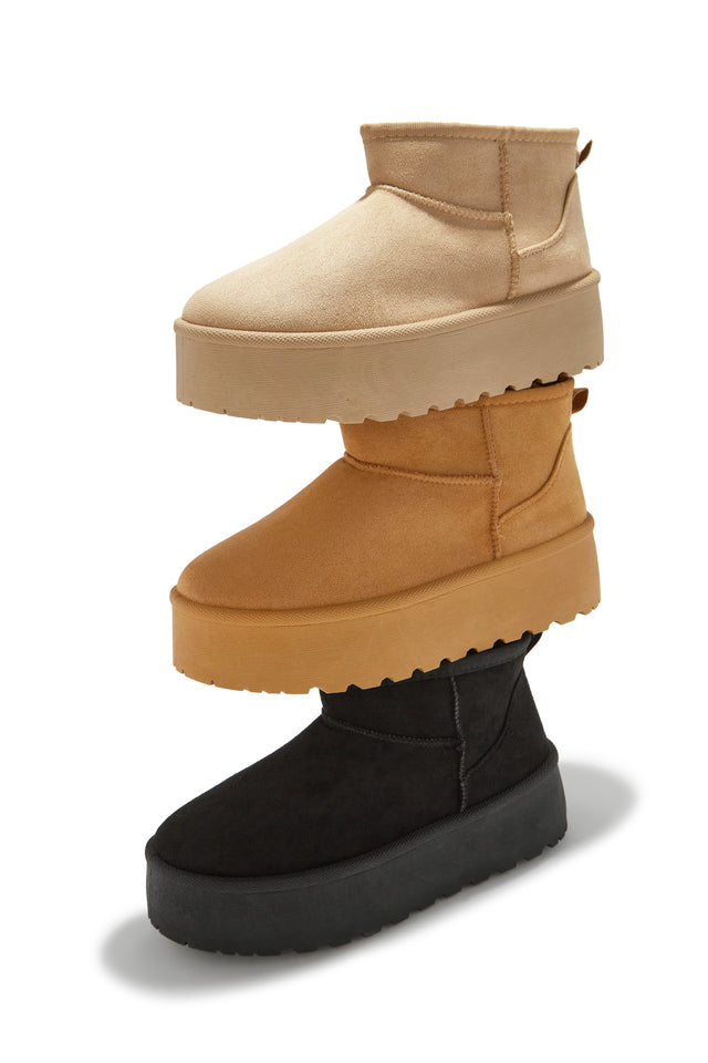 Load image into Gallery viewer, Willow Platform Ankle Boots - Nude
