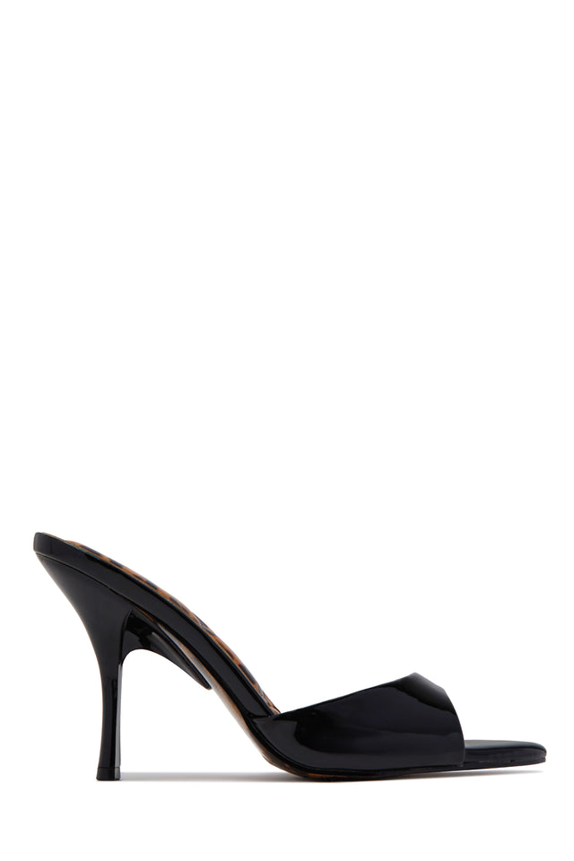 Load image into Gallery viewer, Roxanne Open Toe Mid Heel Mules - Black
