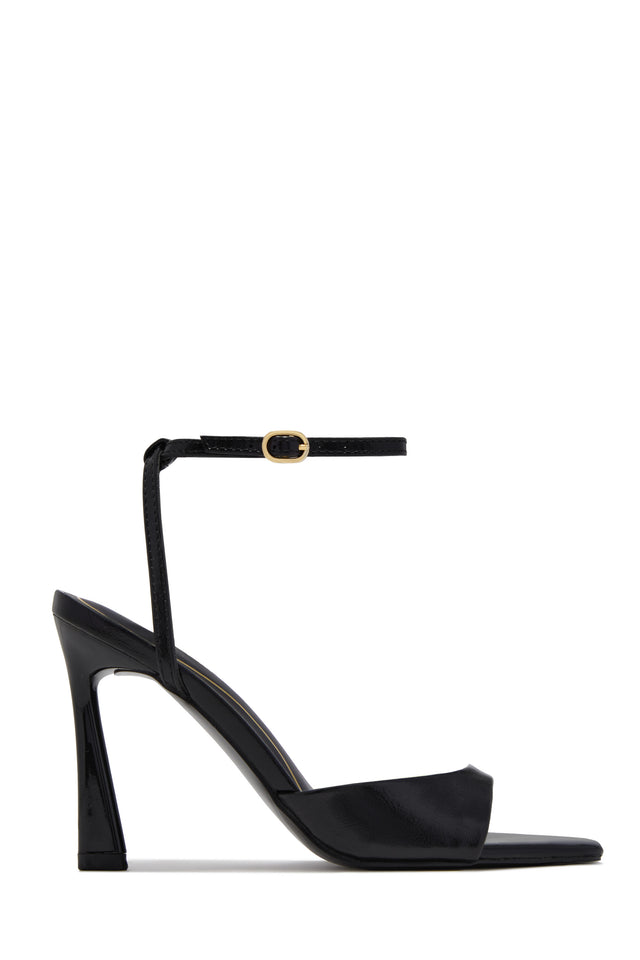 Load image into Gallery viewer, Azani Ankle Strap Single Sole Heels - Black PU
