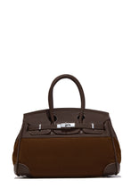 Load image into Gallery viewer, Kourtney Structured Top Handle Handbag - Brown
