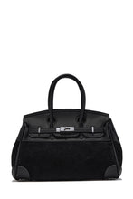 Load image into Gallery viewer, Kourtney Structured Top Handle Handbag - Black
