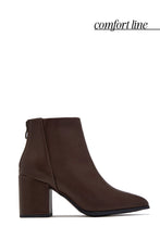 Load image into Gallery viewer, Sienna Block Heel Ankle Boots - Brown
